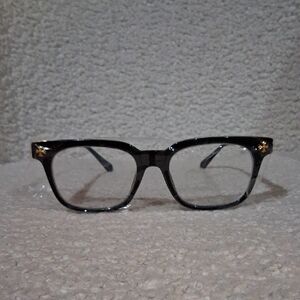 NWOT Chrome Hearts Eyegladd Frames Black With Gold Detail 2273